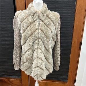 Elegant Tan Teddy Jacket Faux Fur